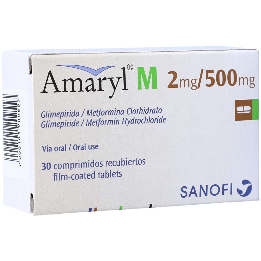 Amaryl M 2/500Mg Tabletas - FarmaciaRD