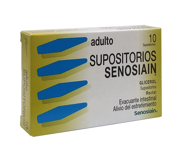 SUPOSITORIOS SENOSIAIN ADULTO c/10 SUPS. 2.632 G.